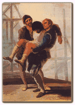El albaño herido - Goya